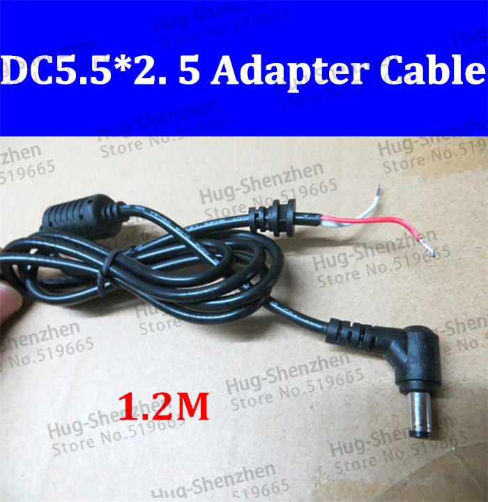 20PCS 1.2m DC 5.5 x 2.5 5.5*2.5mm Power Supply Plug Connector With Cord / Cable For Toshiba Asus Lenovo Laptop Adapter
20PCS 1.2m DC 5.5 x 2.5 5.5*2.5mm Power Supply Plug Connector With Cord / Cable For Toshiba Asus Lenovo Laptop Adapter