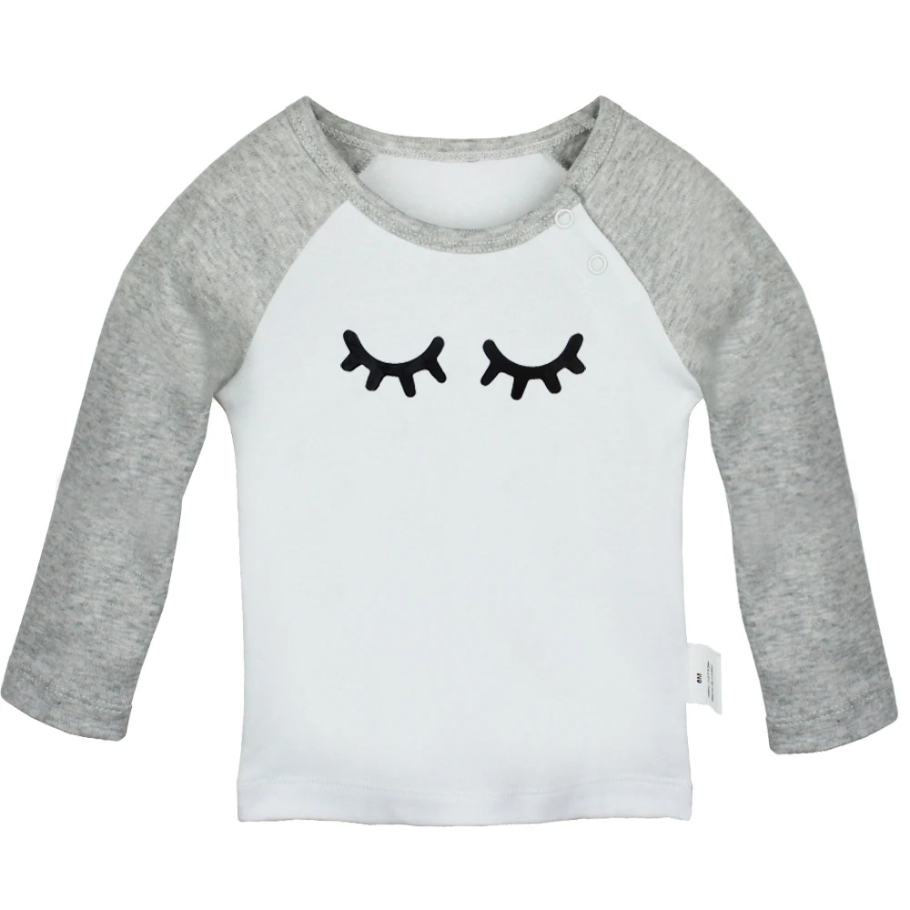 Easy And Cute Eyelash Sleep Eyes Choose your weapon Newborn Baby T-shirts Toddler Graphic Raglan Color Long Sleeve Tee Tops
Easy And Cute Eyelash Sleep Eyes Choose your weapon Newborn Baby T-shirts Toddler Graphic Raglan Color Long Sleeve Tee Tops