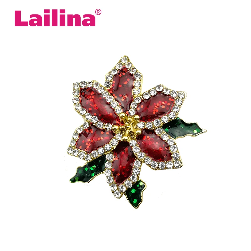 50pcs/lot Crystal Rhinestone Christmas Gifts Enamel Red Poinsettia Flower Brooch Pin
50pcs/lot Crystal Rhinestone Christmas Gifts Enamel Red Poinsettia Flower Brooch Pin