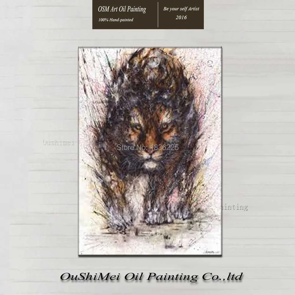 Wholesale house paint and wall painting for home decor idea oil painting tiger art painting on canvas No Framed picture!
Wholesale house paint and wall painting for home decor idea oil painting tiger art painting on canvas No Framed picture!