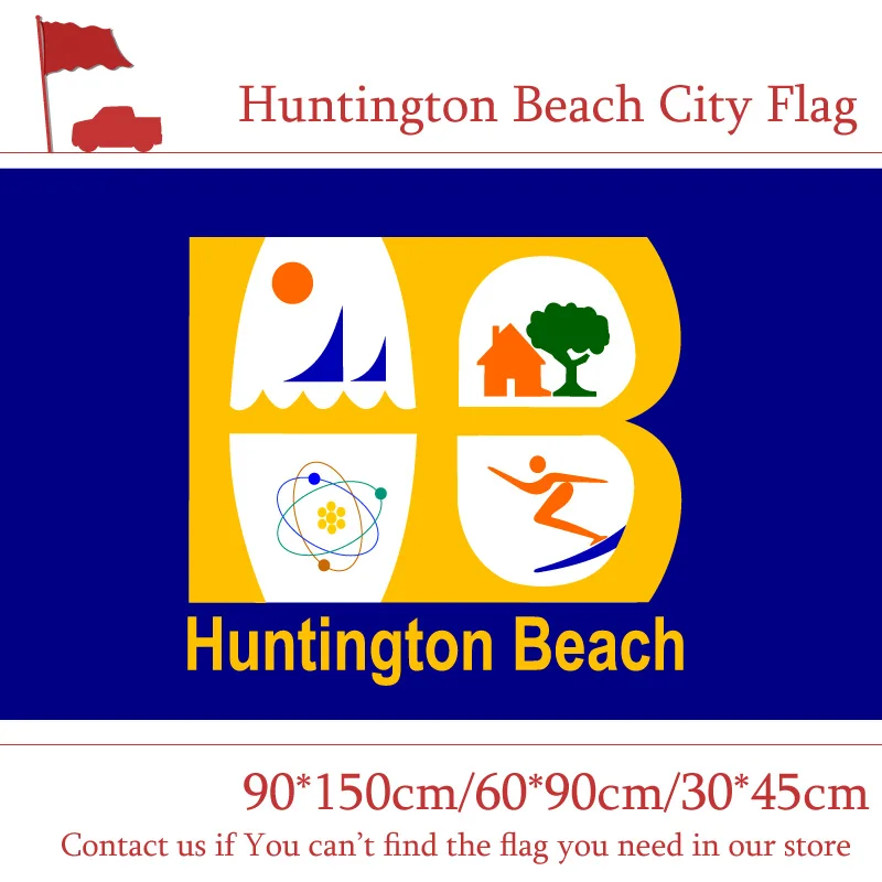 3x5 Feet Huntington Beach City Flag Of California State 60*90cm 90*150cm 40*60cm Car Flag
3x5 Feet Huntington Beach City Flag Of California State 60*90cm 90*150cm 40*60cm Car Flag