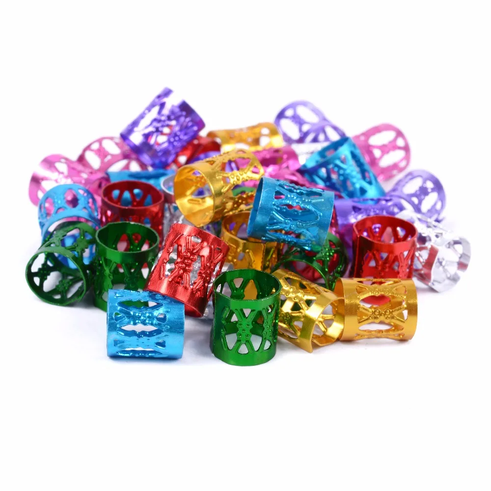 100 Pcs/Lot Mixed Dreadlock Beads Adjustable Hair Braids Cuff Clip 8MM Hole Micro Ring Beads,7 Colors Optional
100 Pcs/Lot Mixed Dreadlock Beads Adjustable Hair Braids Cuff Clip 8MM Hole Micro Ring Beads,7 Colors Optional