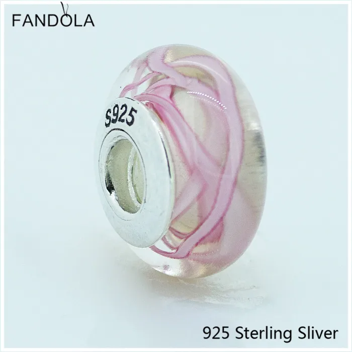 Original 925 Sterling Silver Jewelry Pink Murano Glass Beads Fits Logo Bracelets For Women Jewelry Making Bead
Original 925 Sterling Silver Jewelry Pink Murano Glass Beads Fits Logo Bracelets For Women Jewelry Making Bead