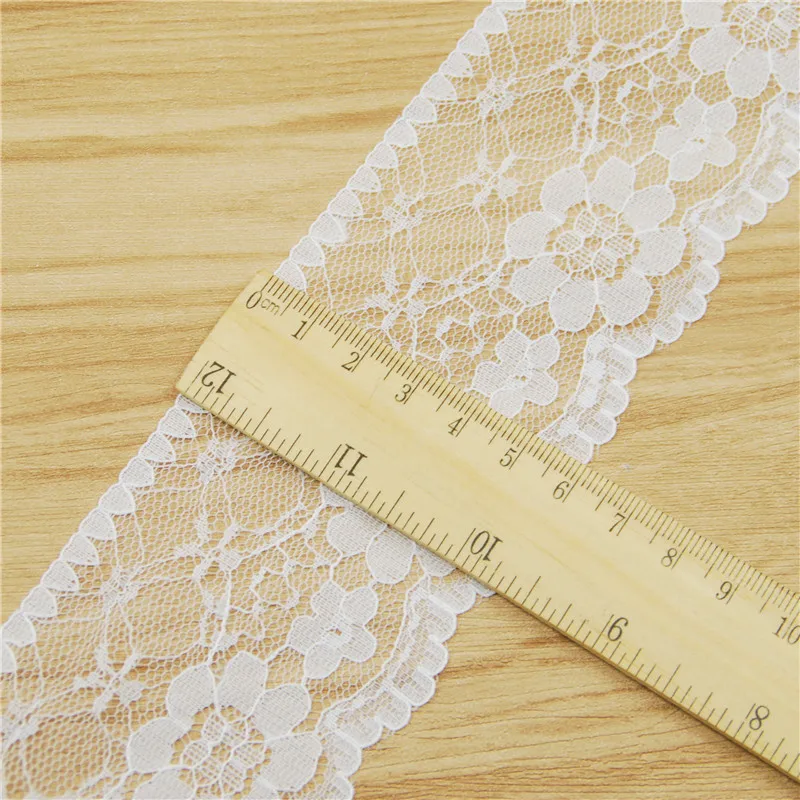 White 60mm Polyester Lace Trim Fabric Sewing Accessories 200 Yards Craft Supplies Wedding Dress Decoration Ribbon L5013
White 60mm Polyester Lace Trim Fabric Sewing Accessories 200 Yards Craft Supplies Wedding Dress Decoration Ribbon L5013