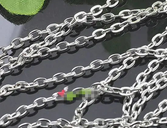 100 meters 2.60x3.60mm Antique Bronze/Silver tone Flat "0" Cross Connector Link Chain,DIY Chain,Necklace & Bracelet Findings
100 meters 2.60x3.60mm Antique Bronze/Silver tone Flat "0" Cross Connector Link Chain,DIY Chain,Necklace & Bracelet Findings