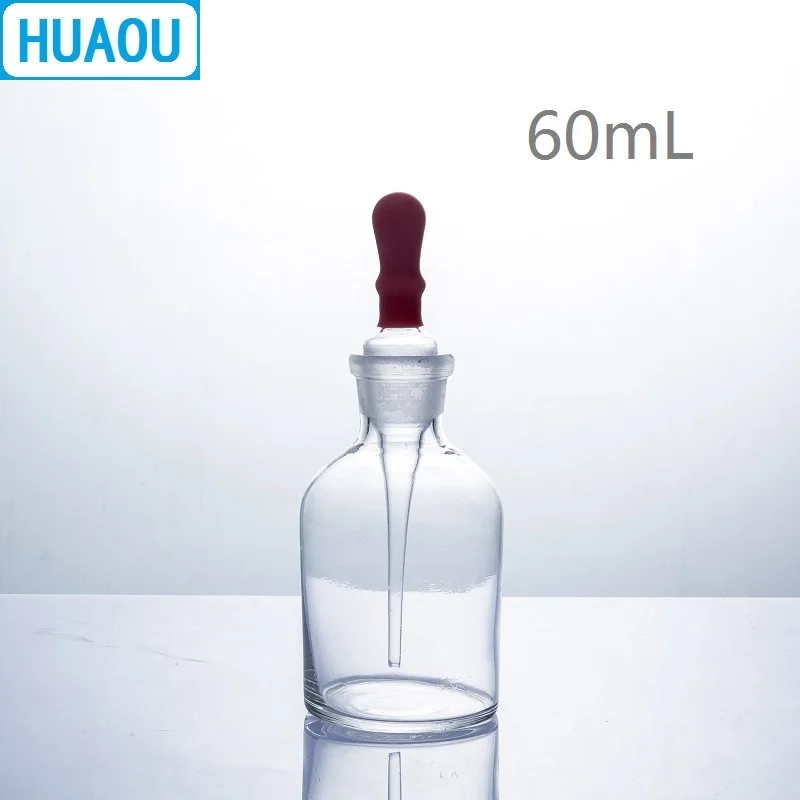 HUAOU 60mL Dropping Bottle Clear Glass with Ground in Pipette and Latex Rubber Nipple Laboratory Chemistry Equipment
HUAOU 60mL Dropping Bottle Clear Glass with Ground in Pipette and Latex Rubber Nipple Laboratory Chemistry Equipment