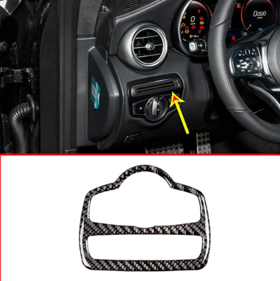 Real Carbon Fiber Car Headlight Switch Frame Trim Stickers For Mercedes Benz C Class W205 GLC X253 GLC 260 C180 C200 2015-2019
Real Carbon Fiber Car Headlight Switch Frame Trim Stickers For Mercedes Benz C Class W205 GLC X253 GLC 260 C180 C200 2015-2019
