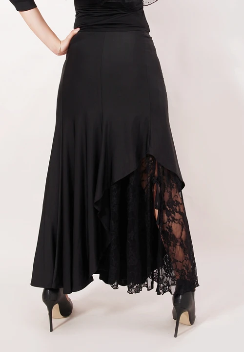 Exotic dance ballroom dance skirt double side slit skirt practice modern dance skirt S12052
Exotic dance ballroom dance skirt double side slit skirt practice modern dance skirt S12052