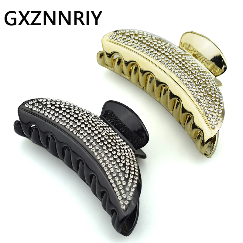 Hair Accessories for Women 8.5cm Black Claw Clips Rhinestone Crab Fashion Femme Gold Hairclip Girls Headwear Gifts Wholesale
Hair Accessories for Women 8.5cm Black Claw Clips Rhinestone Crab Fashion Femme Gold Hairclip Girls Headwear Gifts Wholesale