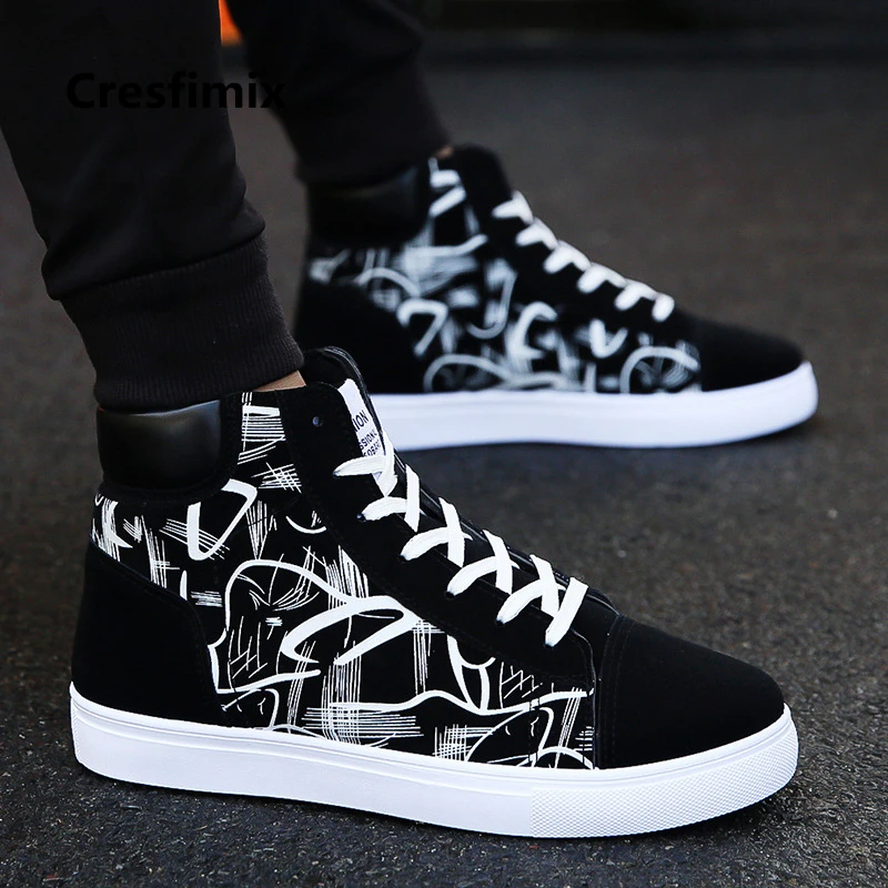Cresfimix zapatos hombre/мужская модная новая стильная черная высокая обувь с рисунком; Мужская крутая удобная обувь на шнуровке; Сезон весна-осень; a2098
Cresfimix zapatos hombre/мужская модная новая стильная черная высокая обувь с рисунком; Мужская крутая удобная обувь на шнуровке; Сезон весна-осень; a2098