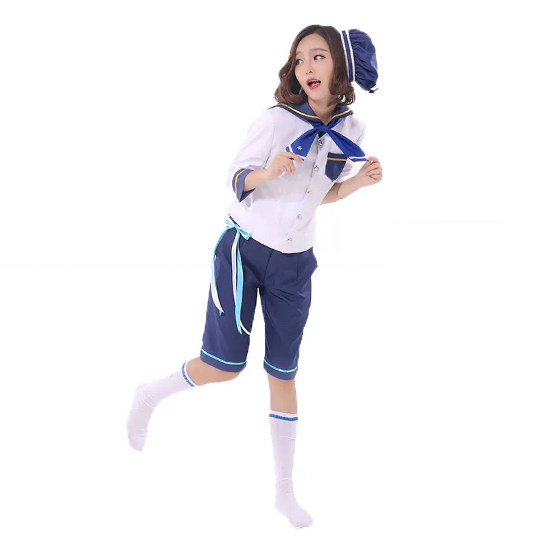 Ensemble Stars Navy Uniform Mashiro Tomoya Nito Mazuna Tenma Mitsuru Shino Hajime Cosplay Costume with hat and socks 11
Ensemble Stars Navy Uniform Mashiro Tomoya Nito Mazuna Tenma Mitsuru Shino Hajime Cosplay Costume with hat and socks 11