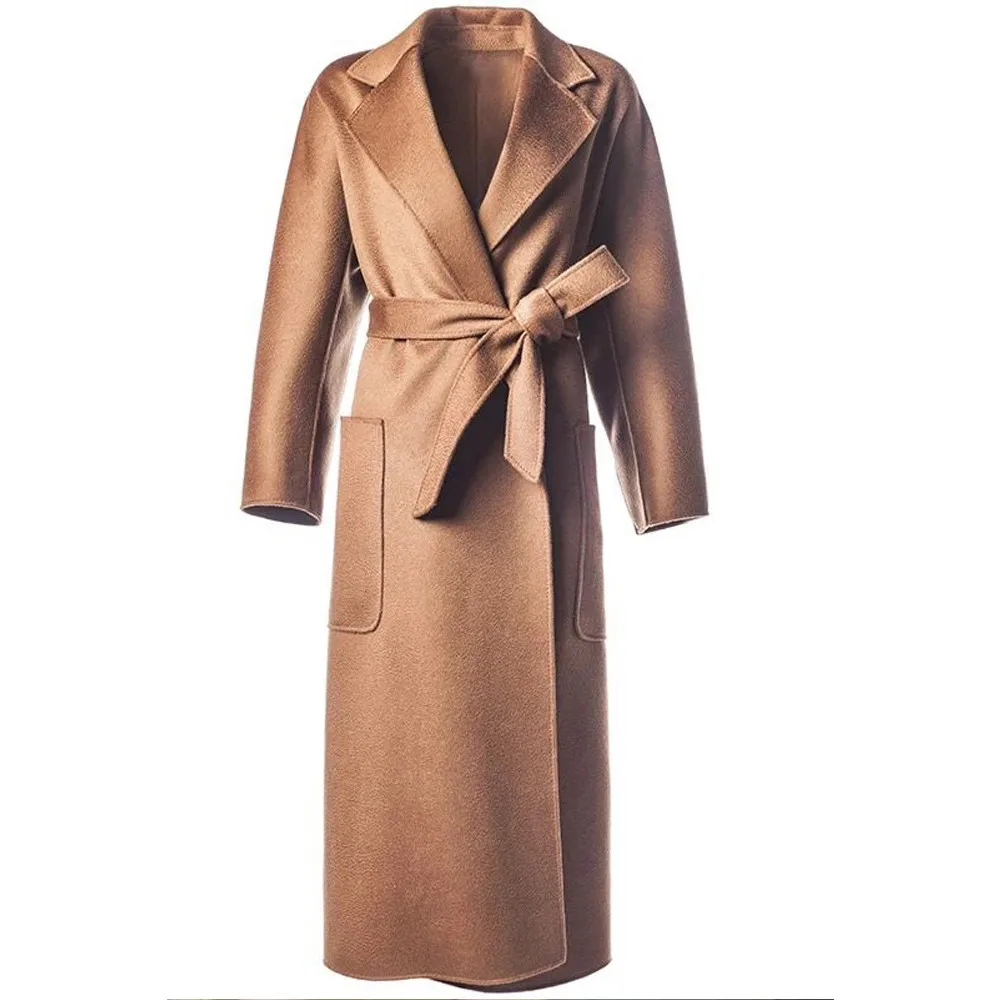 Wool Coat High Quality Winter Jacket Women loose Wool Long Cashmere Coat Cardigan Jacket Elegant belted
Wool Coat High Quality Winter Jacket Women loose Wool Long Cashmere Coat Cardigan Jacket Elegant belted