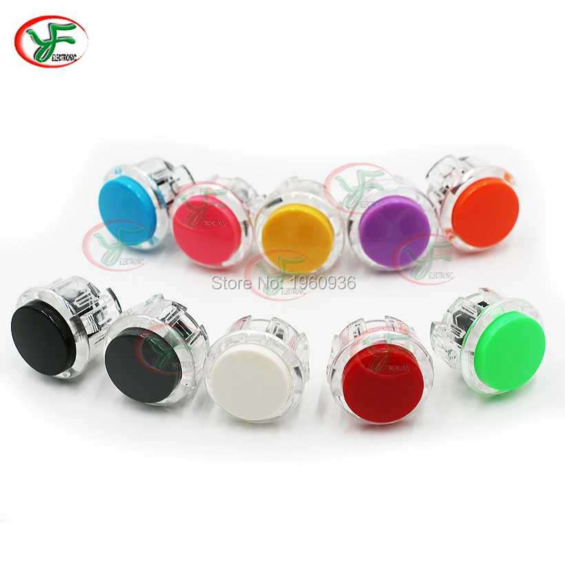 100pcs/lot Transparent Button 30mm Push button Clear Arcade Button Round Arcade Start Button Switch For Arcade Joystick DIY
100pcs/lot Transparent Button 30mm Push button Clear Arcade Button Round Arcade Start Button Switch For Arcade Joystick DIY