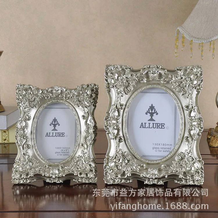 Imitation silver oval baroque vintage carved rectangular frame upscale furnishings resin crafts
Imitation silver oval baroque vintage carved rectangular frame upscale furnishings resin crafts
