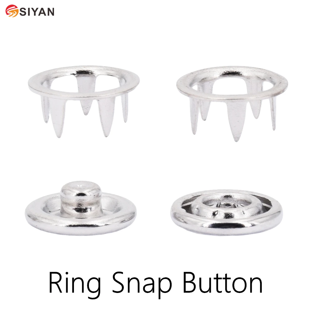 100set Metal Brass Ring Prong Snap Buttons 8.2mm 9mm 10mm Cap Prong Ring Press Studs Snap Fasteners Baby Clothing Buttons
100set Metal Brass Ring Prong Snap Buttons 8.2mm 9mm 10mm Cap Prong Ring Press Studs Snap Fasteners Baby Clothing Buttons