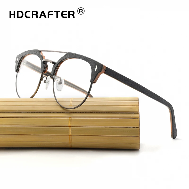 HDCRAFTER Glasses Frame Men Women Vintage Round Wooden Myopia Spectacle Eyeglasses Frames with Lenses Reading Clear Glasses
HDCRAFTER Glasses Frame Men Women Vintage Round Wooden Myopia Spectacle Eyeglasses Frames with Lenses Reading Clear Glasses
