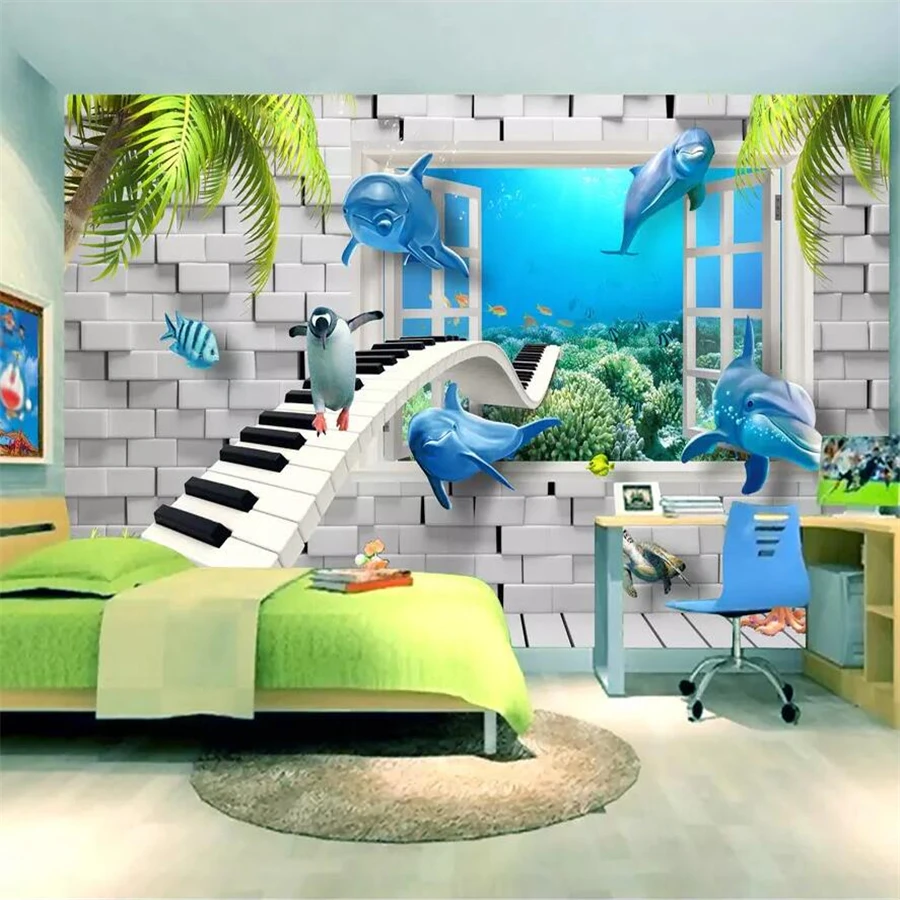 beibehang Custom Wallpaper 3D HD Modern Creative Underwater World Children Room 3D Background Wall paper papel de parede 3d
beibehang Custom Wallpaper 3D HD Modern Creative Underwater World Children Room 3D Background Wall paper papel de parede 3d