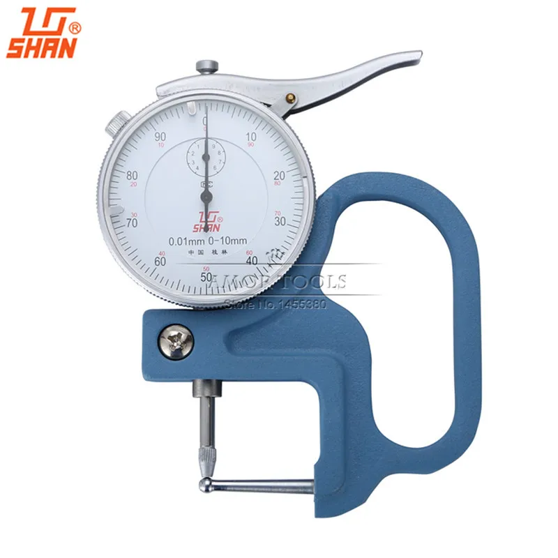 SHAN Dial Tube Gauge 0-10*30mm Probe 4mm For Measuring Thickness of Pipe Measure Tools
SHAN Dial Tube Gauge 0-10*30mm Probe 4mm For Measuring Thickness of Pipe Measure Tools