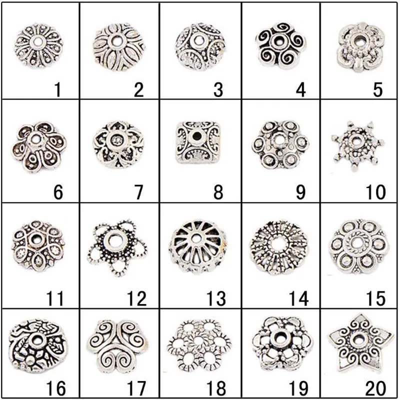100pcs/lot antique silver alloy beads caps flower torus beads DIY jewelry accessories alloy receptacle flower hat 20 styles
100pcs/lot antique silver alloy beads caps flower torus beads DIY jewelry accessories alloy receptacle flower hat 20 styles