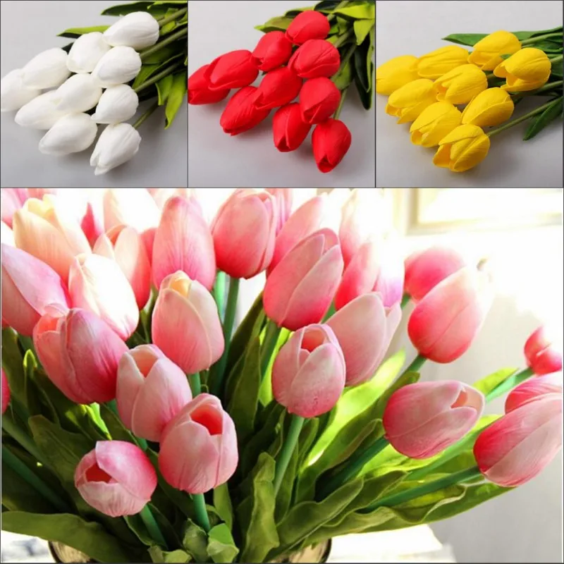 100 Pcs/lot Tulip Artificial Flowers Wholesale Real Touch PU Artificial Bouquet Flowers For Home Gift Wedding Decorative Flower
100 Pcs/lot Tulip Artificial Flowers Wholesale Real Touch PU Artificial Bouquet Flowers For Home Gift Wedding Decorative Flower