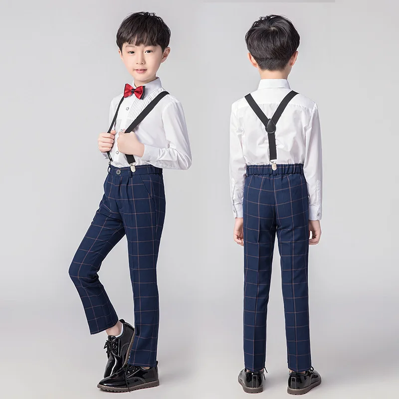 Flower Boys Wedding Suit School Student Formal Dress Gentleman Kids Shirt+Pants +Bowtie +Strap 4Pcs Party Prom ceremony Costume
Flower Boys Wedding Suit School Student Formal Dress Gentleman Kids Shirt+Pants +Bowtie +Strap 4Pcs Party Prom ceremony Costume