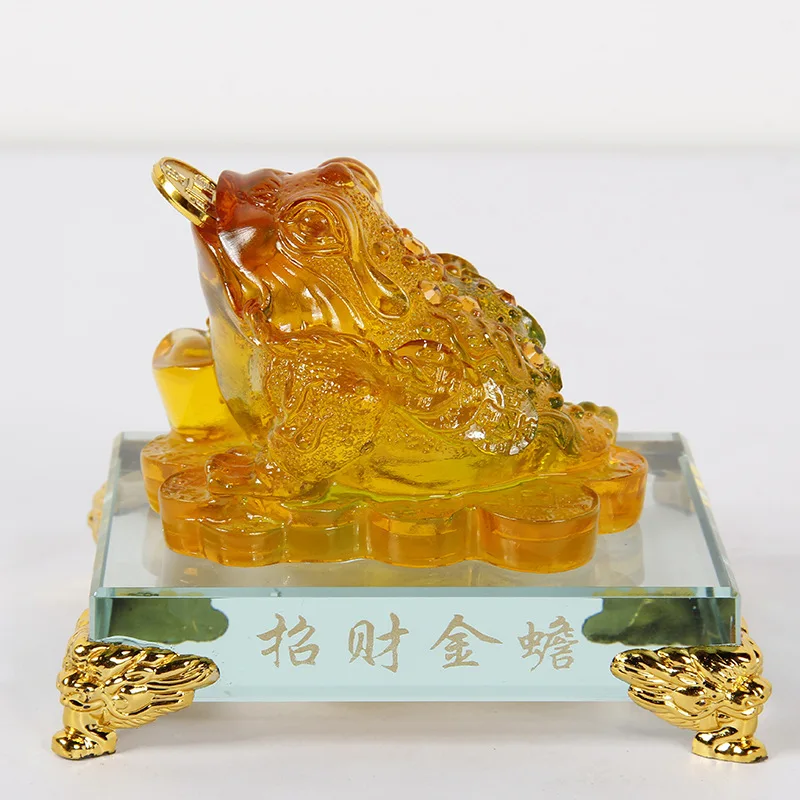 Lucky toad trumpet factory direct large favorably resin imitation jade gifts imitation glass house from evil spirits
Lucky toad trumpet factory direct large favorably resin imitation jade gifts imitation glass house from evil spirits