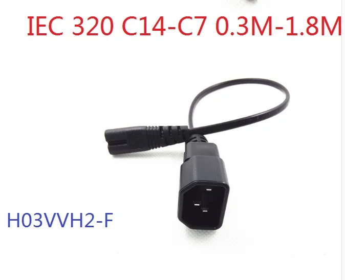 WESAPPA IEC320 C7 3 PIN MALE TO C14 Adapter Cable FOR UPS/PDU Extension Power Cord
WESAPPA IEC320 C7 3 PIN MALE TO C14 Adapter Cable FOR UPS/PDU Extension Power Cord