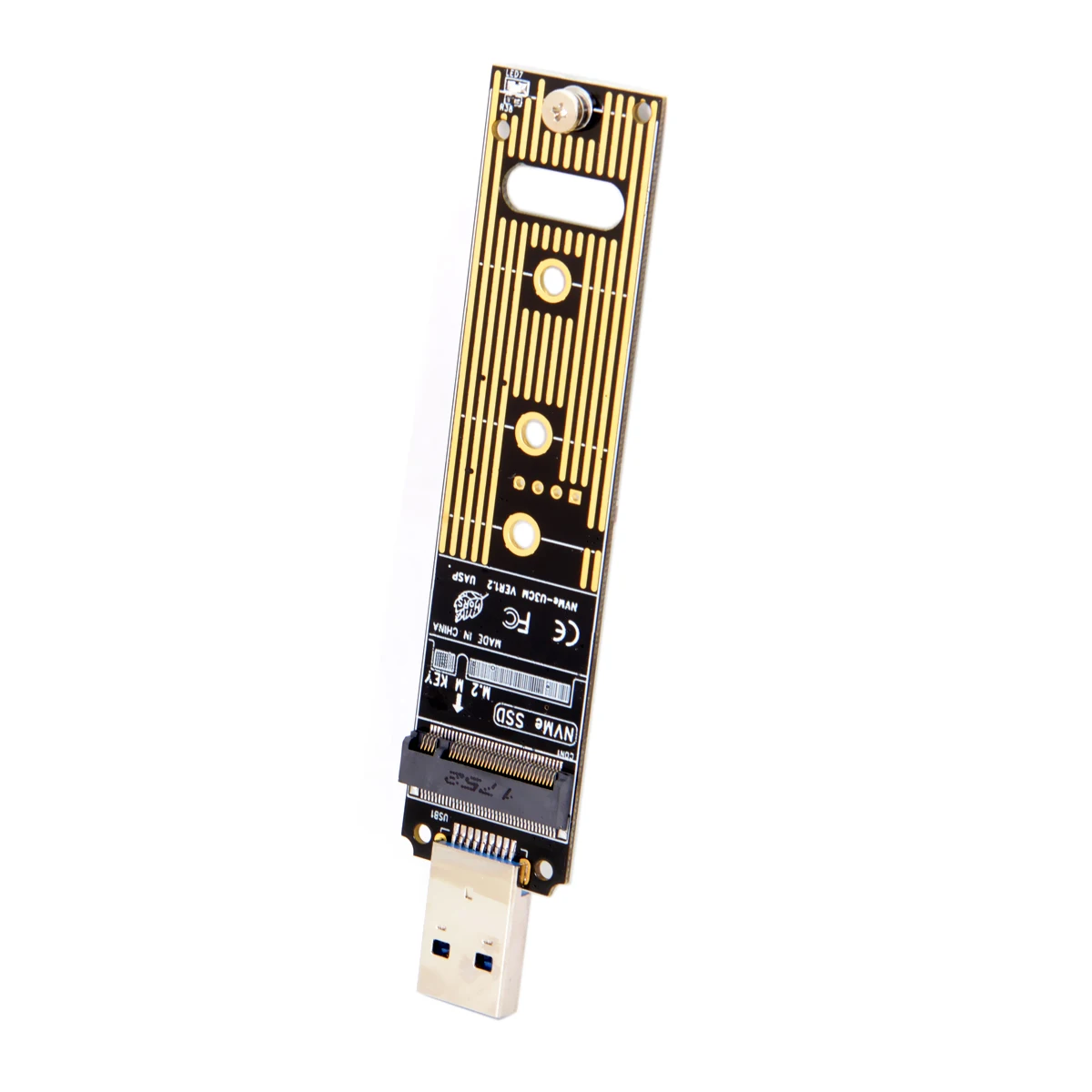 USB 3.0 To Nvme M-key M.2 NGFF SSD External PCBA Conveter Adapter Card Flash Disk Type
USB 3.0 To Nvme M-key M.2 NGFF SSD External PCBA Conveter Adapter Card Flash Disk Type