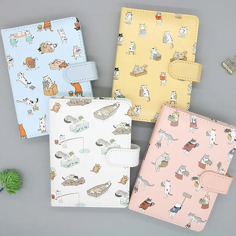 Y Creative Stationery Cute Cat Notebook Leather Cover kids Notebook with Color Paper Binder Diary Gift School Supplies
Y Creative Stationery Cute Cat Notebook Leather Cover kids Notebook with Color Paper Binder Diary Gift School Supplies