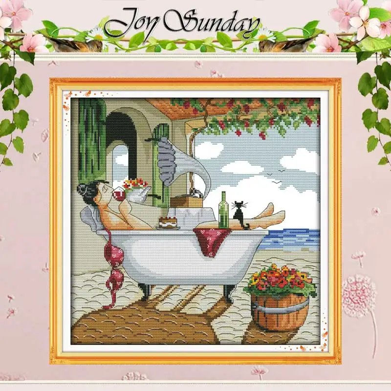 Take a Shower Enjoy Life Patterns Counted Cross Stitch Set DIY 11CT 14CT 16CT Stamped DMC Cross-stitch Kit Embroidery Needlework
Take a Shower Enjoy Life Patterns Counted Cross Stitch Set DIY 11CT 14CT 16CT Stamped DMC Cross-stitch Kit Embroidery Needlework