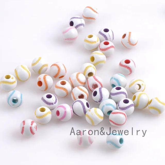 Wholesale 12mm 100pcs baseball Acrylic Round Spacer Ball Beads For Jewelry DIY YKL0353
Wholesale 12mm 100pcs baseball Acrylic Round Spacer Ball Beads For Jewelry DIY YKL0353