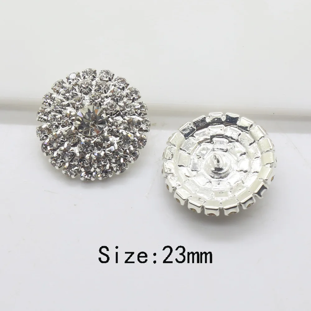 Hot Sale10pcs/Set 23MM Silver Metal Rhinestone Buttons Shiny Diamond Coats Buttons For Clothes Sewing Buttons Wedding Decorative
Hot Sale10pcs/Set 23MM Silver Metal Rhinestone Buttons Shiny Diamond Coats Buttons For Clothes Sewing Buttons Wedding Decorative