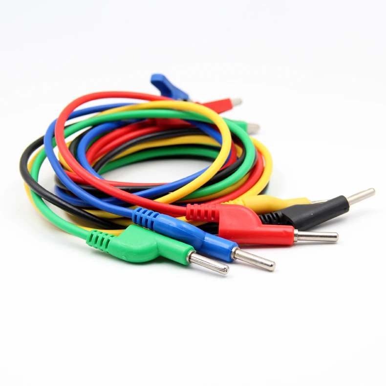 1PCS YT1198 High temperature resistant test line 1 Meter Pure copper alligator clip+The silicone line+4 mm banana plug 5 Colors
1PCS YT1198 High temperature resistant test line 1 Meter Pure copper alligator clip+The silicone line+4 mm banana plug 5 Colors