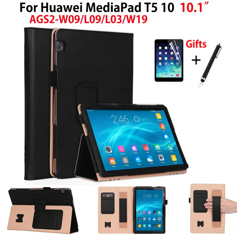 Роскошный чехол для Huawei MediaPad T5 10 AGS2-W09/L09/L03/W19, чехол для планшета 10,1 дюйма, искусственная кожа, ручной держатель, чехол-подставка + пленка + ручка
Роскошный чехол для Huawei MediaPad T5 10 AGS2-W09/L09/L03/W19, чехол для планшета 10,1 дюйма, искусственная кожа, ручной держатель, чехол-подставка + пленка + ручка
