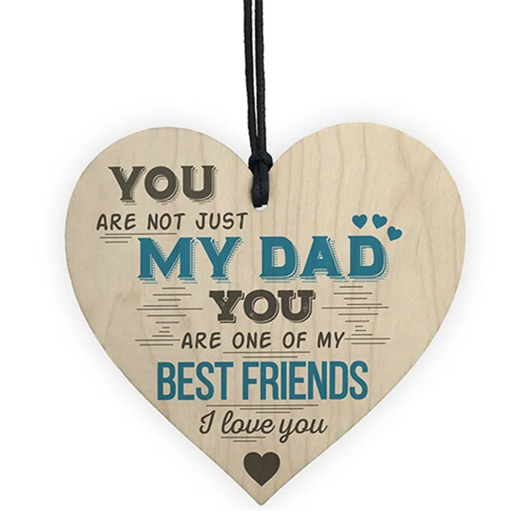 Dad My Best Friend Wooden Heart-shaped Wood Crafts Christmas Home DIY Tree Decorations Wine Label Small Pendant Accessories
Dad My Best Friend Wooden Heart-shaped Wood Crafts Christmas Home DIY Tree Decorations Wine Label Small Pendant Accessories