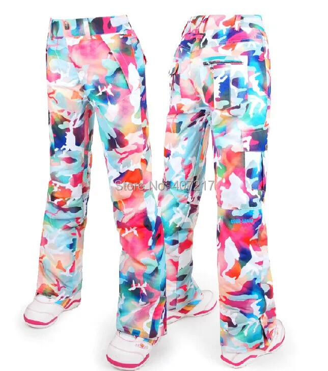 Gsou Snow Womens Camouflage Ski Pants Female Padded Camo Snowboarding Riding Skating Trousers Waterproof 10K Top Quality
Gsou Snow Womens Camouflage Ski Pants Female Padded Camo Snowboarding Riding Skating Trousers Waterproof 10K Top Quality