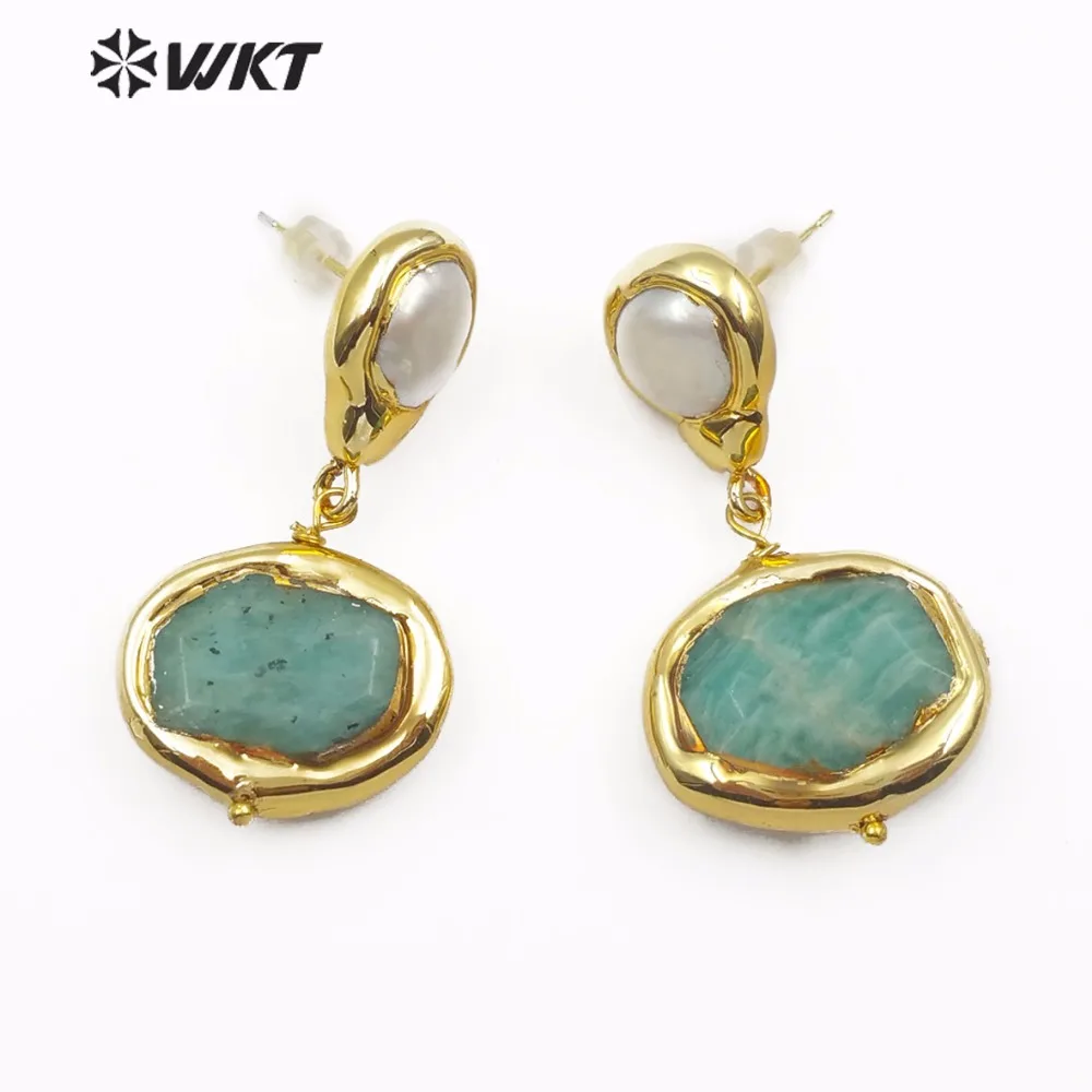 WT-E481 Wholesale Small Natural Stone Earrings Round Gold Decoration With Pearls Embellished Multicolor Female Studs For Gift
WT-E481 Wholesale Small Natural Stone Earrings Round Gold Decoration With Pearls Embellished Multicolor Female Studs For Gift