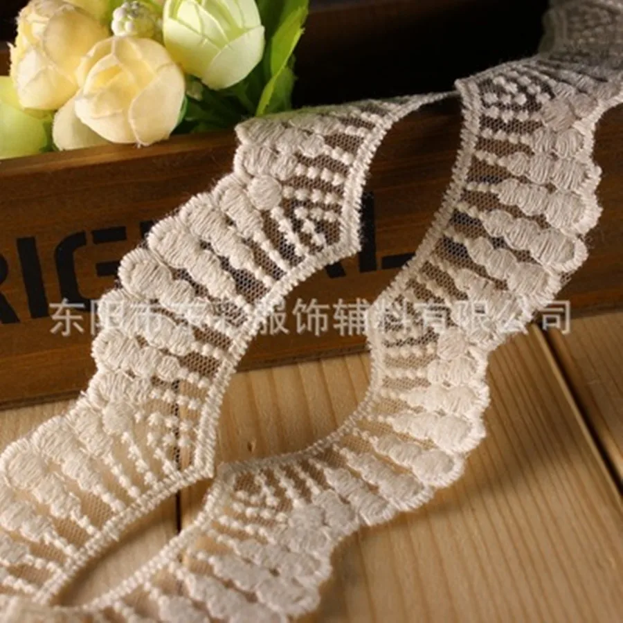 15yard*3cm Embroidery Lace Ribbon for Decoration DIY Sewing Cotton Tapes for Crafts Supplies Clothing Accessories
15yard*3cm Embroidery Lace Ribbon for Decoration DIY Sewing Cotton Tapes for Crafts Supplies Clothing Accessories