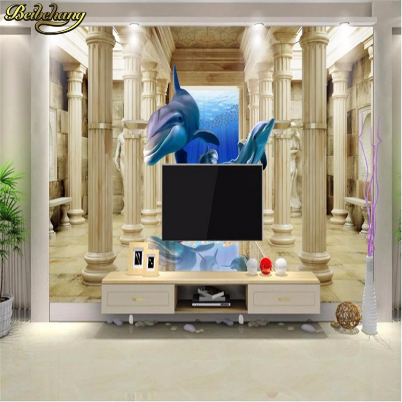 beibehang Custom photo wall paper Modern painting flying dolphin Rome column simple living room sofa 3d mural wallpaper roll
beibehang Custom photo wall paper Modern painting flying dolphin Rome column simple living room sofa 3d mural wallpaper roll
