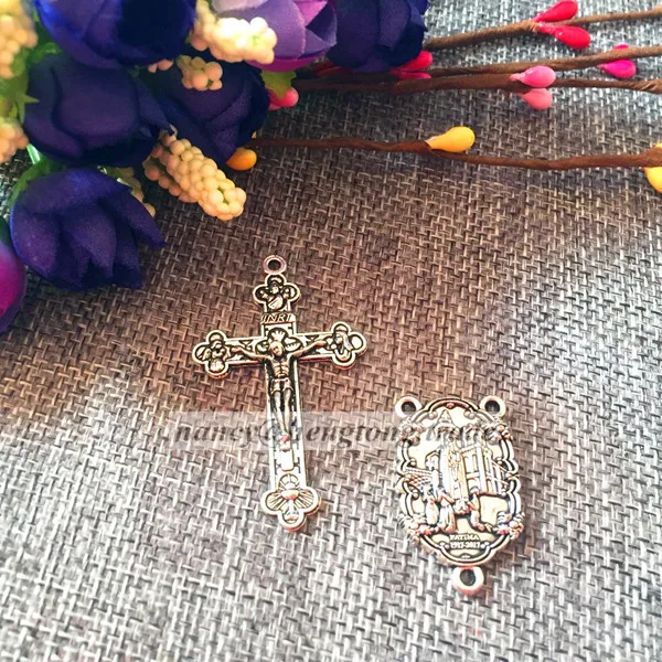 50set/pack big antique silver rosary cross,rosary parts, alloy crucifix and fatima center, rosary centerpiece
50set/pack big antique silver rosary cross,rosary parts, alloy crucifix and fatima center, rosary centerpiece