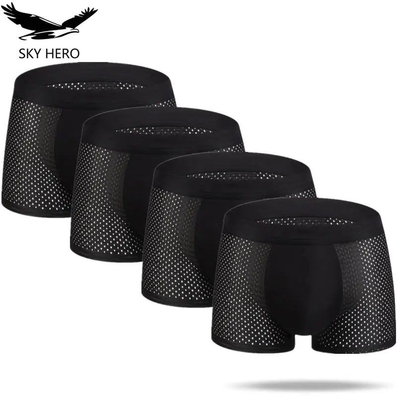 4pcs/Lot Mans Panties Mens Boxers Underwear Male Mesh Spandex Underpanties Slips Sexy Shorts Bamboo Hombre Boxeur Homme Silk
4pcs/Lot Mans Panties Mens Boxers Underwear Male Mesh Spandex Underpanties Slips Sexy Shorts Bamboo Hombre Boxeur Homme Silk