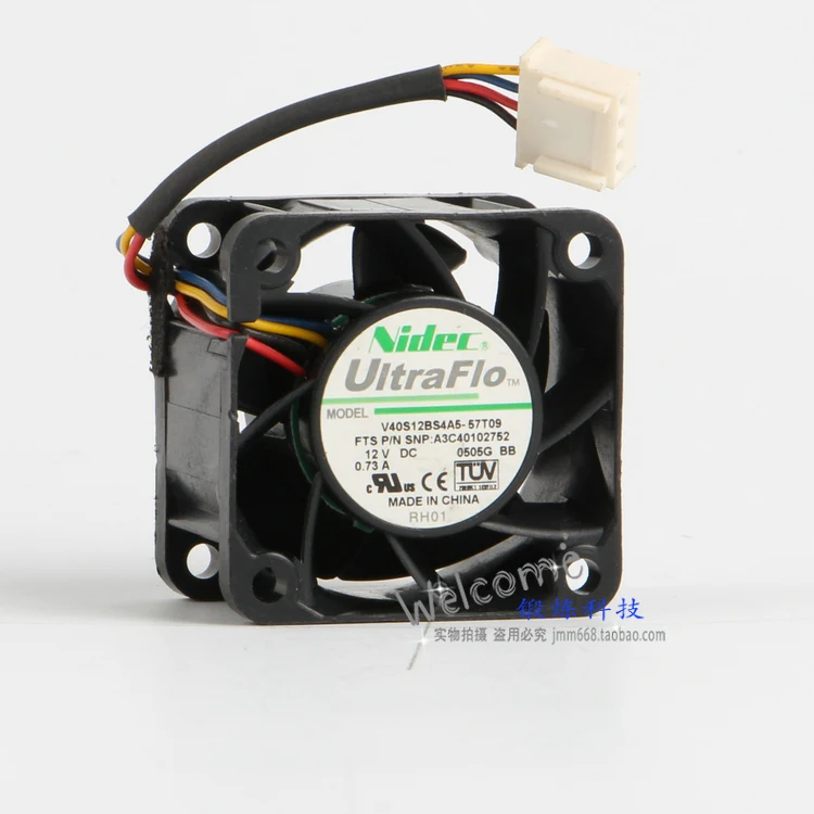 Free Shipping For Nidec V40S12BS4A5-57T09 DC 12V 0.73A 4-wire 4-pin connector 50mm 40x40x28mm Server Square Cooling Fan
Free Shipping For Nidec V40S12BS4A5-57T09 DC 12V 0.73A 4-wire 4-pin connector 50mm 40x40x28mm Server Square Cooling Fan
