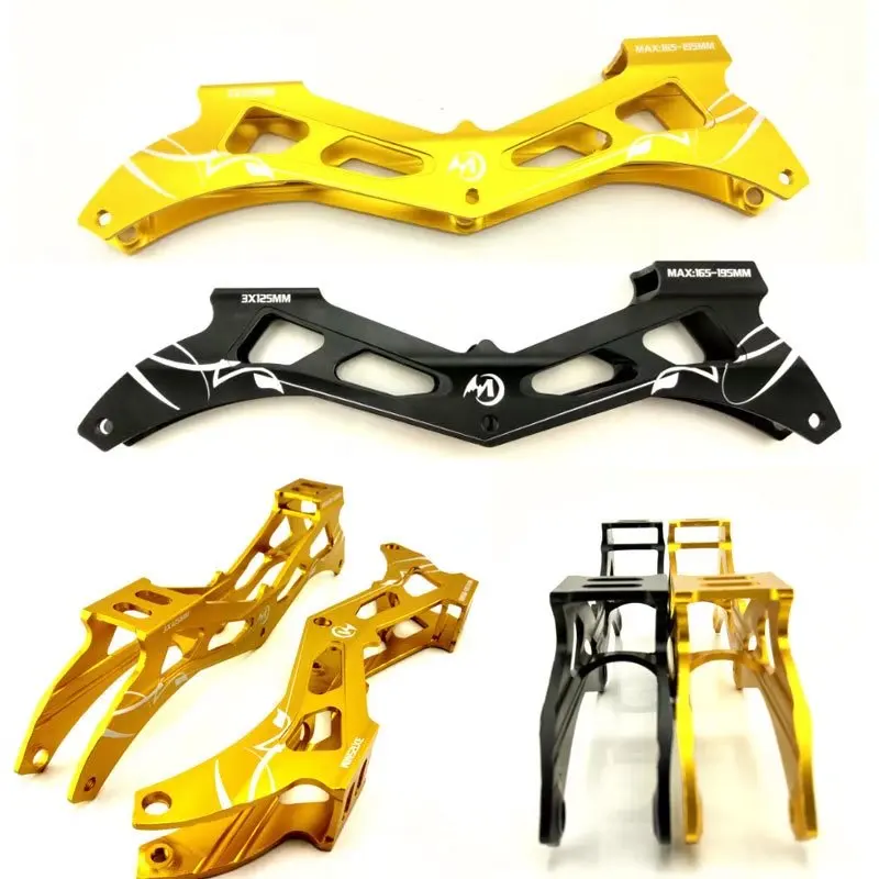 3X125mm Inline Speed Skating Guide Base for 125mm Marathon Racing Skating Asphalt Ground Road Skates Shoes Frame Black Golden
3X125mm Inline Speed Skating Guide Base for 125mm Marathon Racing Skating Asphalt Ground Road Skates Shoes Frame Black Golden