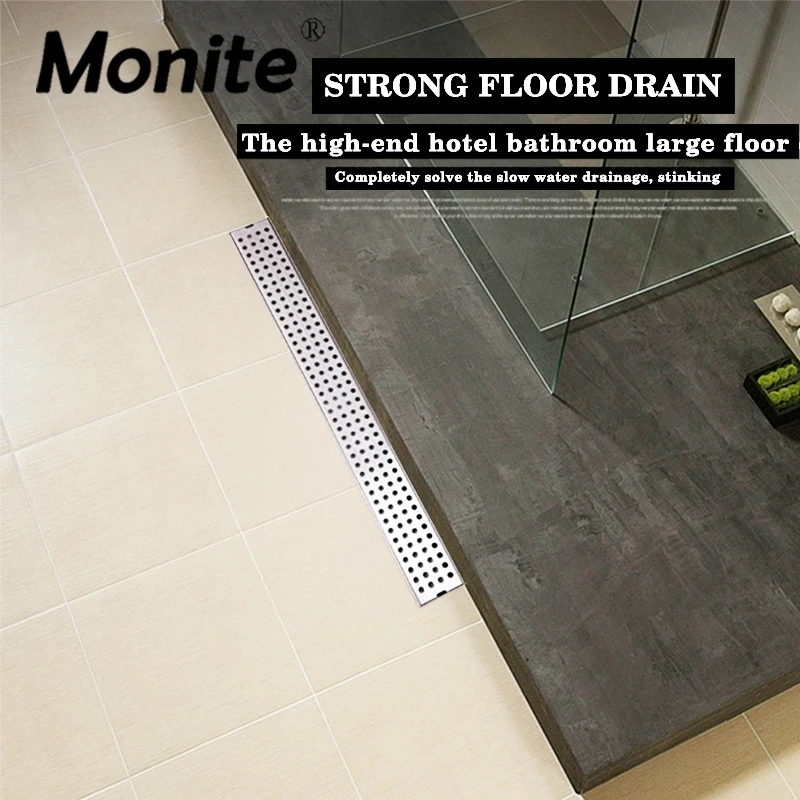 Bathroom Linear Shower Floor Drain Srainer 304 Stainless Steel Luxury Bathroom Drains Rectangle Deodorization Type 600mm x 68mm
Bathroom Linear Shower Floor Drain Srainer 304 Stainless Steel Luxury Bathroom Drains Rectangle Deodorization Type 600mm x 68mm