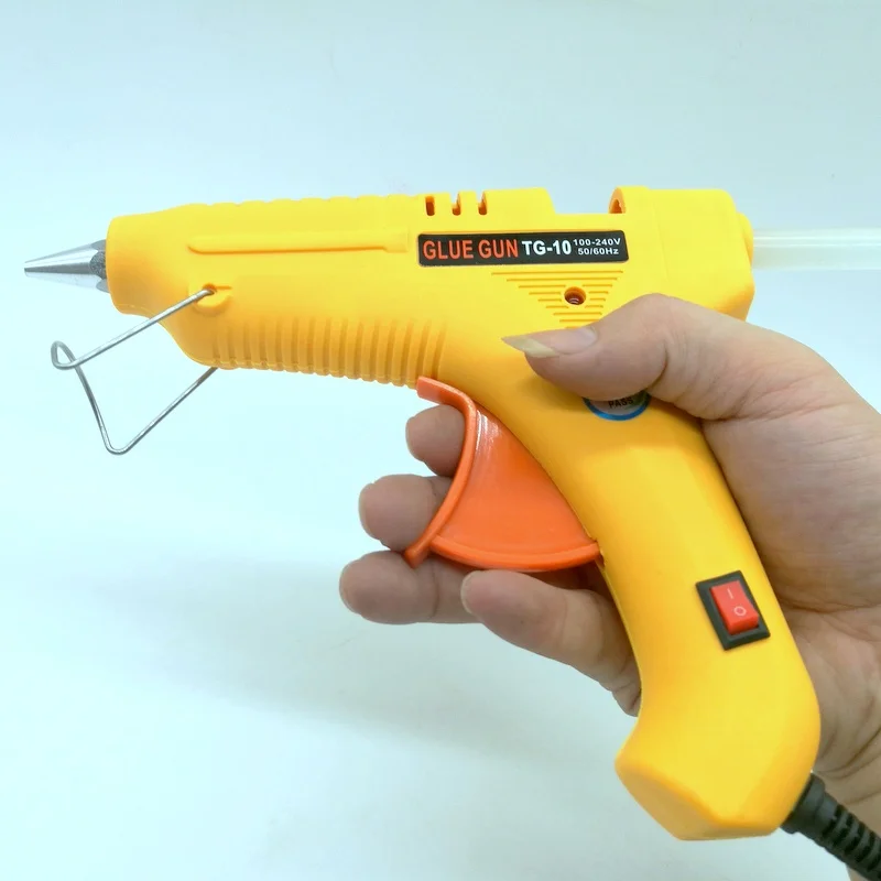 60W Hot Melt Glue Gun Industrial Mini Guns Thermo Electric Glue gun Heat Temperature Tool with 2pcs 11mm*180mm Glue Stick
60W Hot Melt Glue Gun Industrial Mini Guns Thermo Electric Glue gun Heat Temperature Tool with 2pcs 11mm*180mm Glue Stick