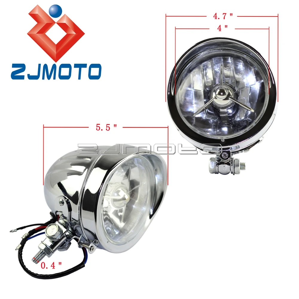 Chrome Motorcycle 4.5" Front Headlight Lamp Lights For Harley Softail Chopper Bobber
Chrome Motorcycle 4.5" Front Headlight Lamp Lights For Harley Softail Chopper Bobber