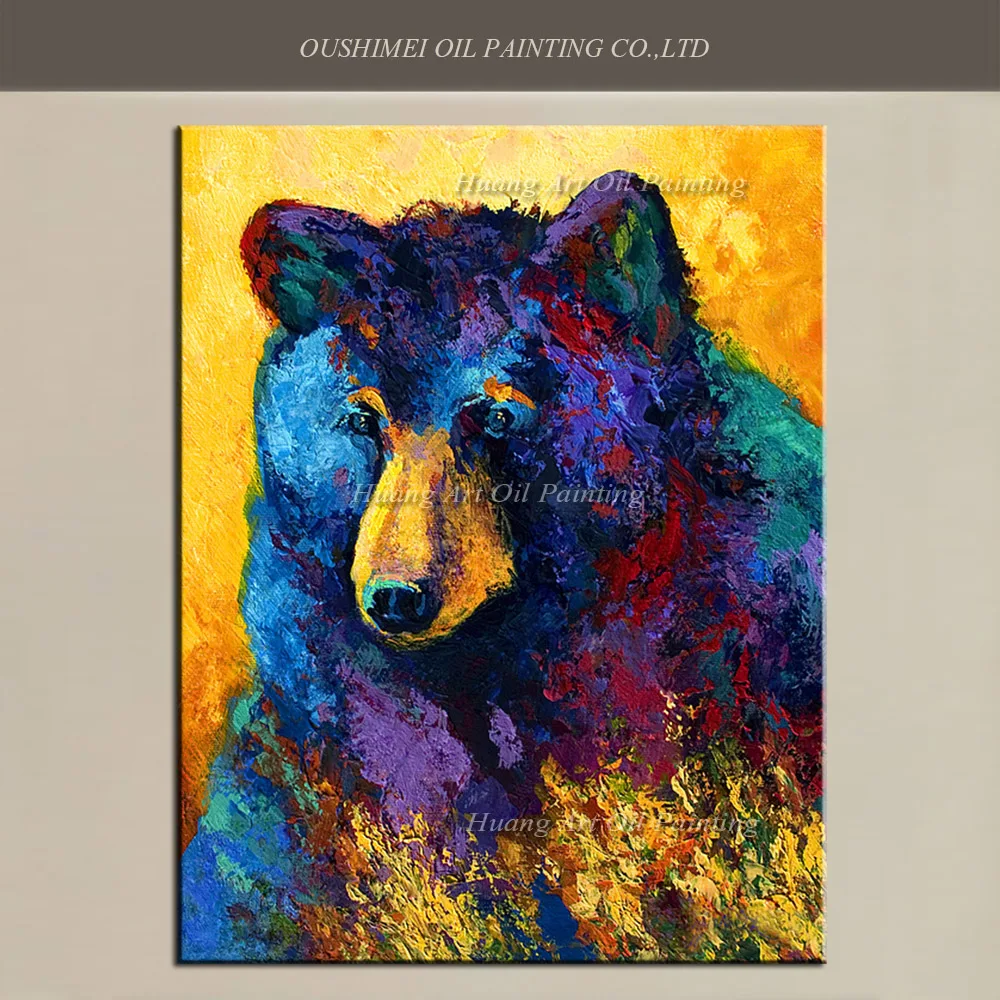 Handmade Blue Bear Oil Painting Landscape Canvas Painting for Wall Decor Modern Animals Hand Paintings Art
Handmade Blue Bear Oil Painting Landscape Canvas Painting for Wall Decor Modern Animals Hand Paintings Art