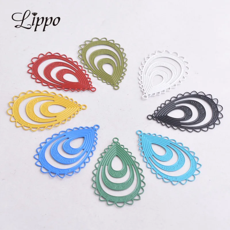 50pcs AB1409 20mm*32mm Oval Shape Charms Connector Pendants DIY Earring Findings
50pcs AB1409 20mm*32mm Oval Shape Charms Connector Pendants DIY Earring Findings