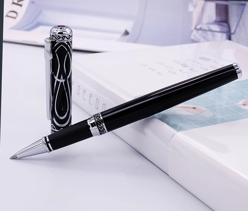 Duke Noble Ruby Matel Roller Pen with Smooth Refill , Sweet Heart Pattern Cap Ink Pen Business Office Home and School Supplies
Duke Noble Ruby Matel Roller Pen with Smooth Refill , Sweet Heart Pattern Cap Ink Pen Business Office Home and School Supplies