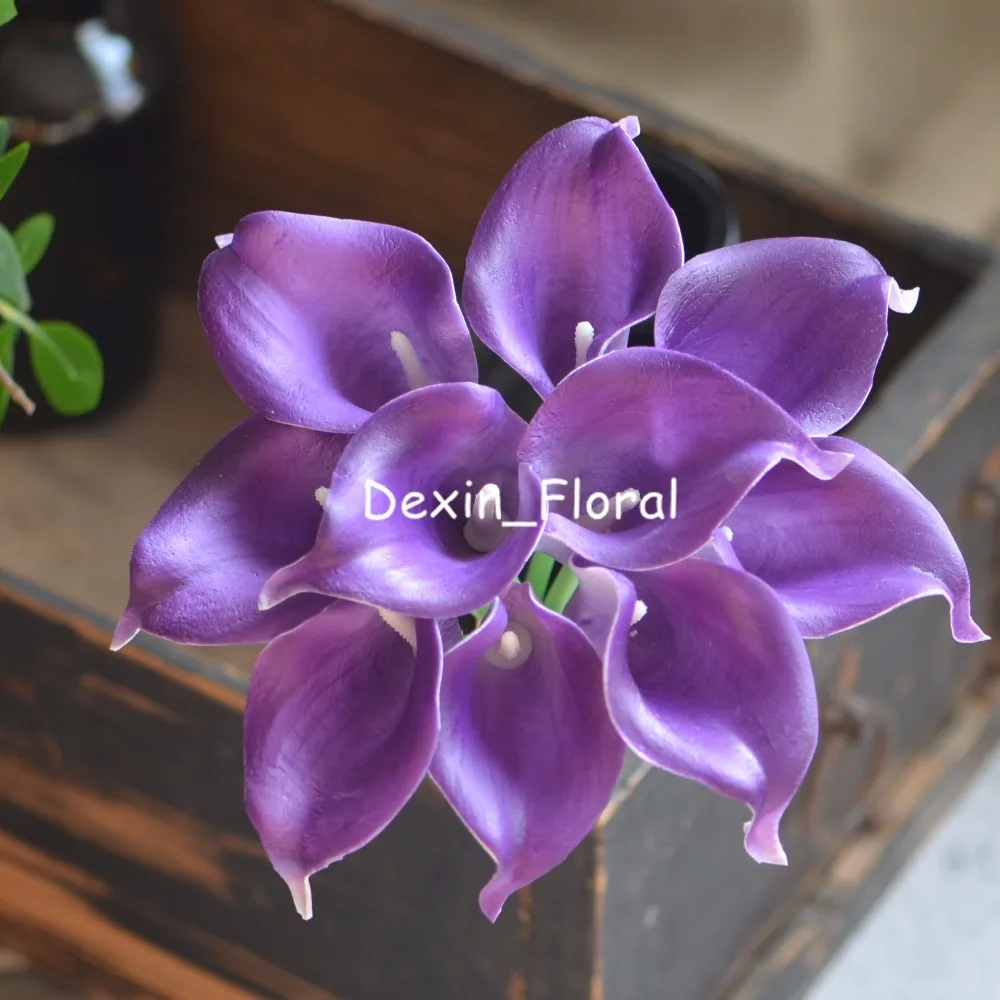 Royal Purple Calla Lilies Real Touch Flowers For Silk Wedding Bouquets, Bridal Bouquets Artificial calla lily
Royal Purple Calla Lilies Real Touch Flowers For Silk Wedding Bouquets, Bridal Bouquets Artificial calla lily